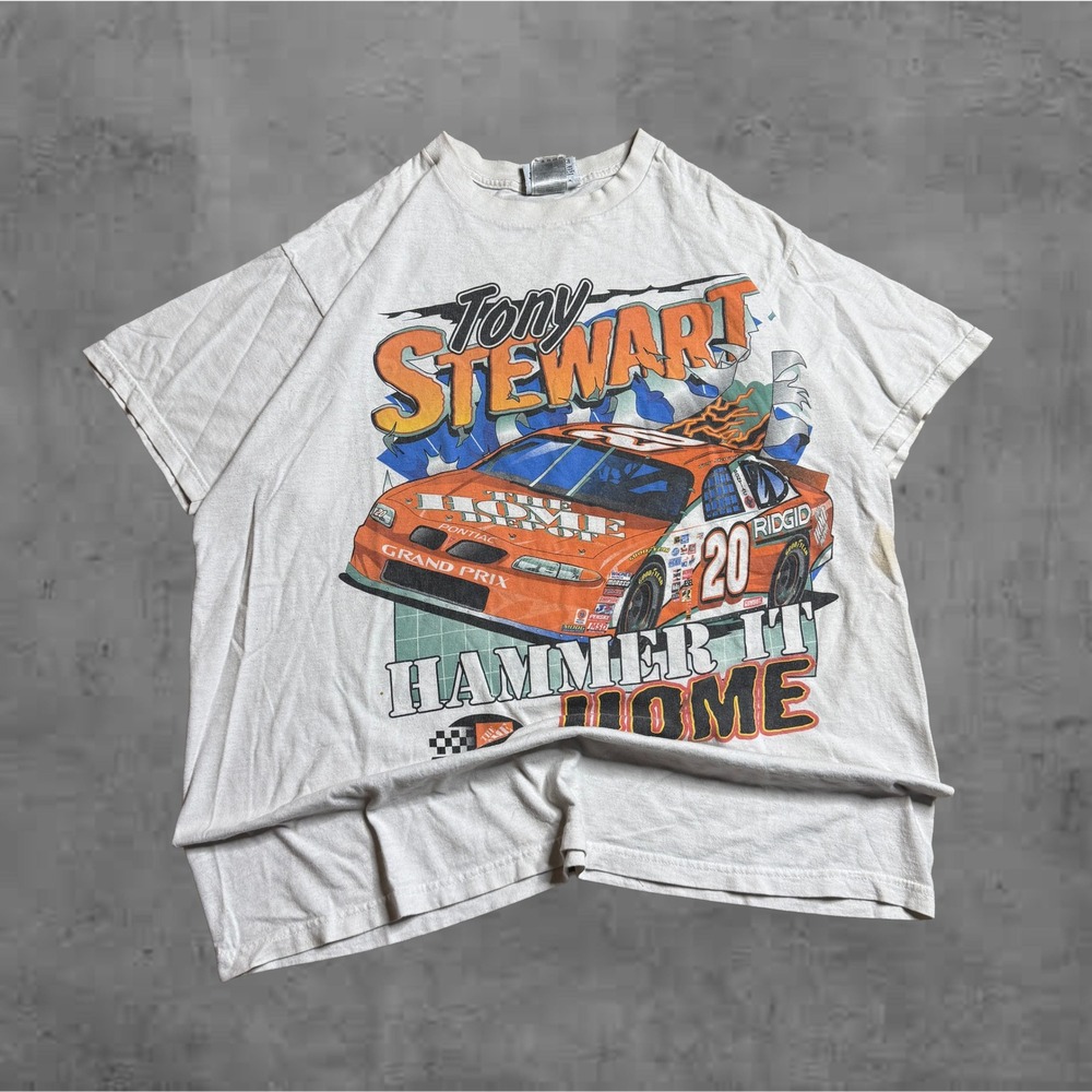 Vintage Tony Stewart 20 The Home Depot Racing T Shirt NASCAR‎